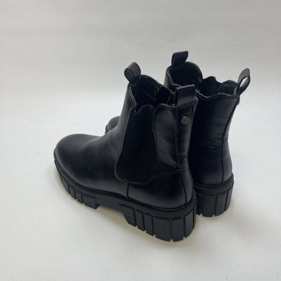 Madden NYC Chunky Chelsea Platform Lug Boots Women's Size 9 Black Comfort - Picture 3 of 13